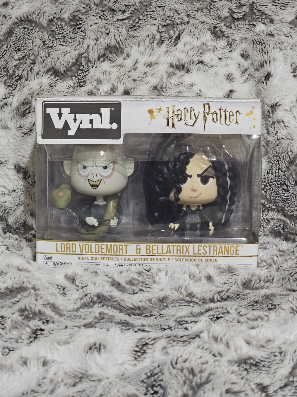 Harry Potter Lord Voldemort & Bellatrix Lestrange Vinyl Figure Set - Black/Gray